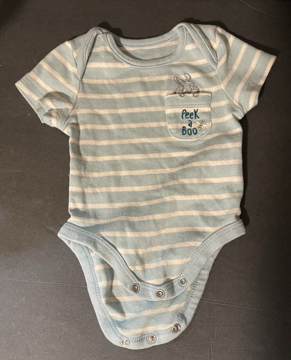 Disney Baby Thumper Short Sleeve Bodysuit Size 0-3 months Peek-A-Boo